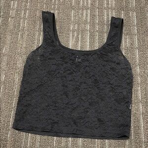 Elegant Black Lace Women's Top